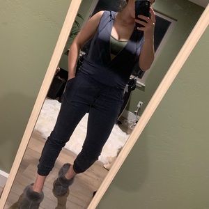 VS Dark grey hooded work out top and joggers set